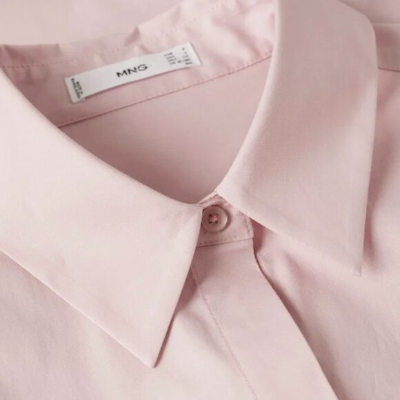 MANGO Fitted cotton blend shirt SIZE 0 US (4 UK) - Picture 4 of 5